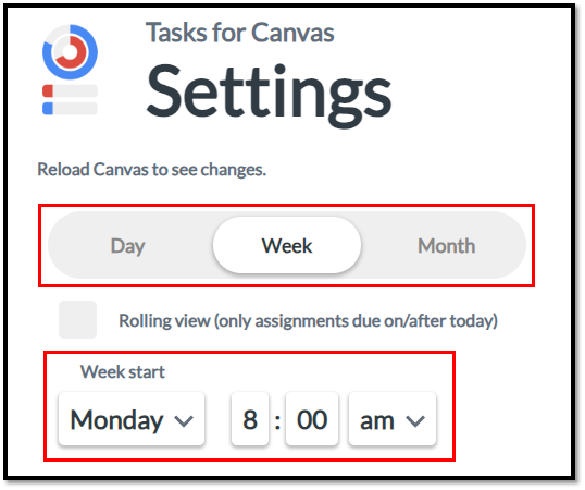 task for canvas