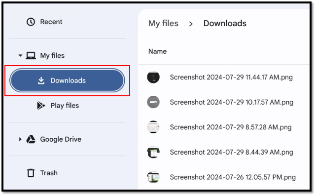 Chromebook Tips: Finding Your Downloads on a Chromebook – GCA 
