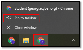 StudentAccountPinToTaskBar.png